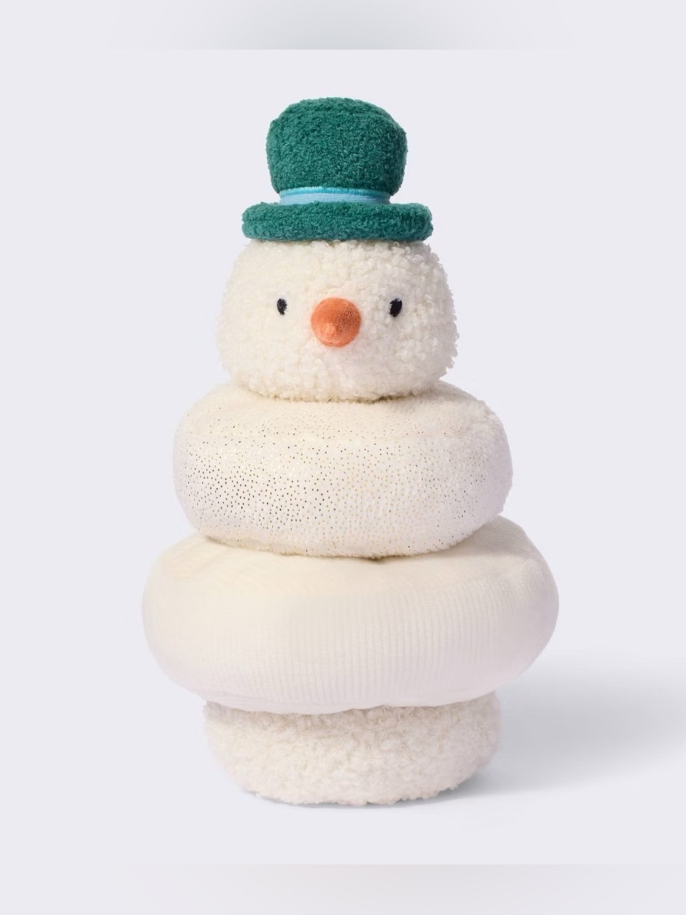 Cloud Island Plush Snowman Stacking Toy